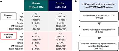 Identification of distinct circulating microRNAs in acute ischemic stroke patients with type 2 diabetes mellitus